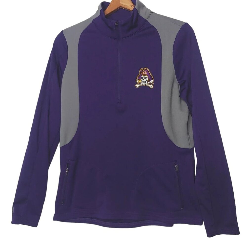 Eastern Carolina University Pirates Antigua Womens M Shirt Activewear 1/4 Zip